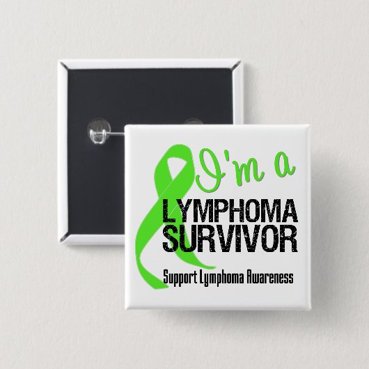 Ich bin ein Lymphomüberlebender Button (Vorne & Hinten)