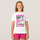 ich bin ein Mädchen, das Judo macht T-Shirt (Vorne ganz)