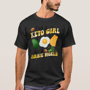 Ich bin ein Mädchen in einer Carbie World Vegetari T-Shirt