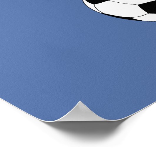 Ich bin ein Mädchen mit Goals Soccer Print / Poste Poster (Ecke)