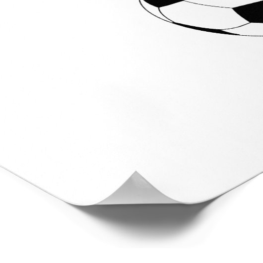 Ich bin ein Mädchen mit Goals Soccer Print / Poste Poster (Ecke)