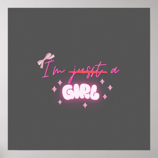 " Ich bin ein MÄDCHEN " Poster (Vorne)