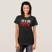 Ich bin ein Mädchen und ich Kickbox Material Arts T-Shirt (Vorne ganz)