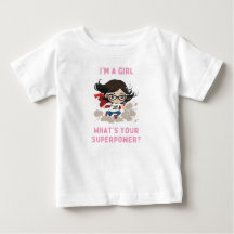 Ich bin ein Mädchen, was ist dein Superpower Baby 