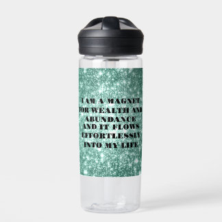 Ich bin ein Magnet für Reichtum-Affirmation Trinkflasche