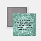 Ich bin ein Magnet für Vermögensbestätigung (Vorderseite/Rückseite)