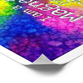 Ich bin ein Magnet für Wunder-Affirmations-Poster Poster (Ecke)