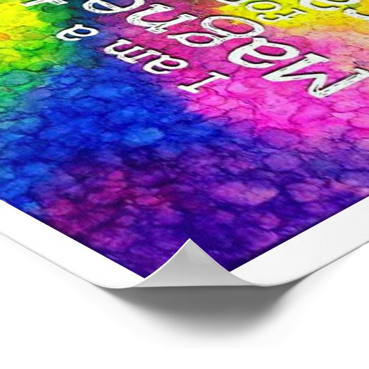 Ich bin ein Magnet für Wunder-Affirmations-Poster Poster (Ecke)