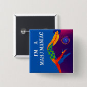 Ich bin ein Mahj Maniac-Button Button (Vorne & Hinten)