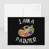Ich bin ein Maler Postkarte (Vorne/Hinten)