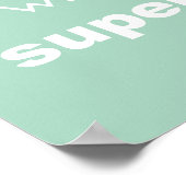 Ich bin ein Mama Super-Power-Poster Poster (Ecke)