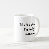 Ich bin ein Manatis Kaffeetasse (VorderseiteRechts)