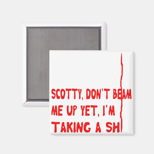 Ich bin ein Mann, der mich nicht erschlagen wird,  Magnet (Vorderseite/Rückseite)