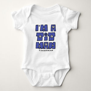 Ich bin ein Mann im Ernst Baby Strampler