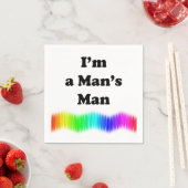 Ich bin ein Mann Serviette (Beispiel)