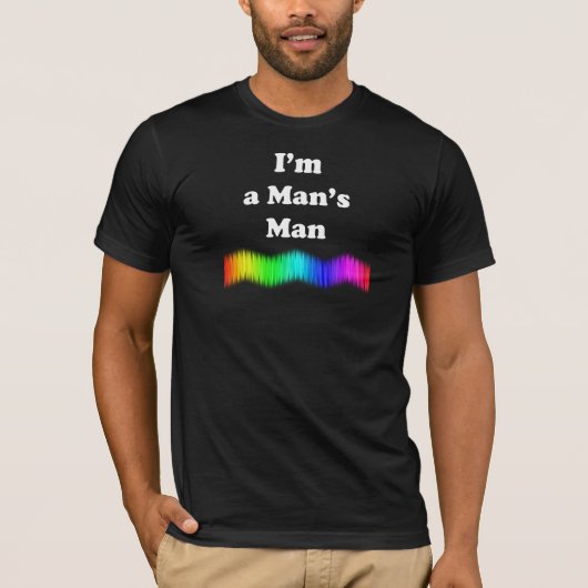 Ich bin ein Mann T-Shirt (Vorderseite)