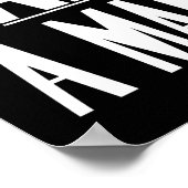 Ich bin ein Mann - Zivile Rechte - Schwarz und Wei Poster (Ecke)