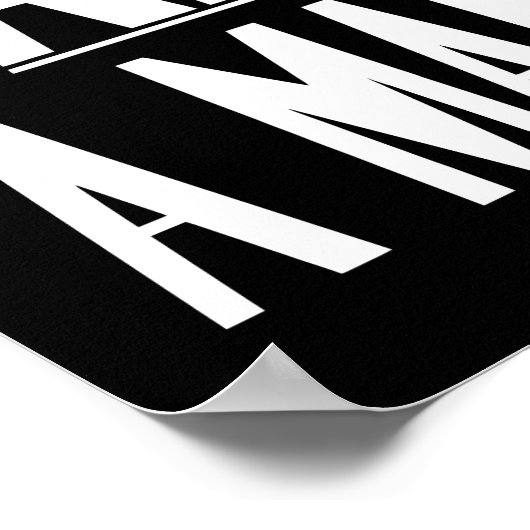 Ich bin ein Mann - Zivile Rechte - Schwarz und Wei Poster (Ecke)