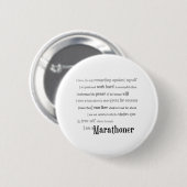 Ich bin ein Marathoner Button (Vorne & Hinten)
