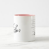 Ich bin ein Marathoner Zweifarbige Tasse (Mittel)