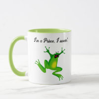 Ich bin ein Märchenprinz Lustiger grüner Frosch Ca