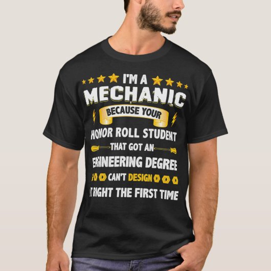 Ich bin ein Maschinenschüler, der ein Ingenieurwes T-Shirt (Vorderseite)