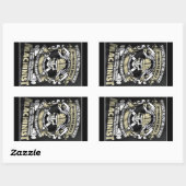 Ich bin ein Maschinensticker Rechteckiger Aufkleber (Blatt)