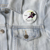 Ich bin ein Mathe Ninja Knopf (weiblich) Button (Beispiel)