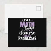 Ich bin ein Mathelehrer und habe ein Problem Postkarte (Vorne/Hinten)