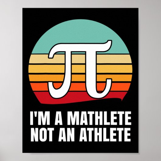 Ich bin ein Mathlete Happy Pi Day Poster (Vorne)