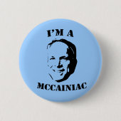 Ich bin ein McCainiac Button (Vorderseite)