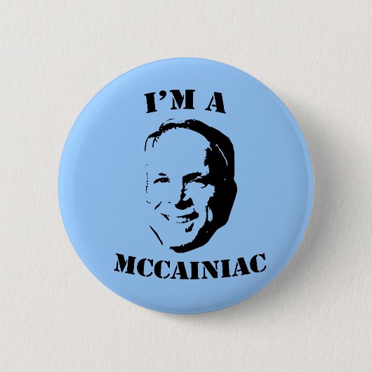 Ich bin ein McCainiac Button (Vorderseite)