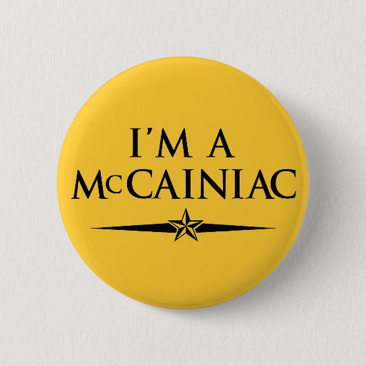 Ich bin ein McCainiac Button (Vorderseite)