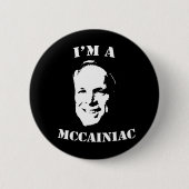 Ich bin ein McCainiac Knopf Button (Vorderseite)