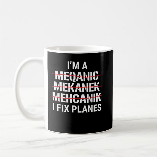 Ich bin ein Mechaniker Kaffeetasse (Links)