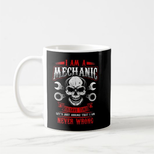 Ich bin ein mechanischer Fastenaffe Kaffeetasse (Links)