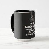 Ich bin ein mechanisches Funny Zitate Tasse (Vorderseite Links)