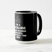 Ich bin ein mechanisches Funny Zitate Tasse (VorderseiteRechts)