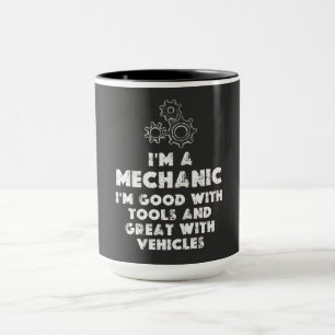Ich bin ein mechanisches Funny Zitate Tasse