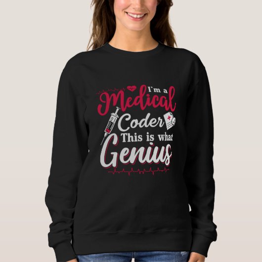 Ich bin ein Mediziner, dieser geniale Programmiere Sweatshirt (Vorderseite)