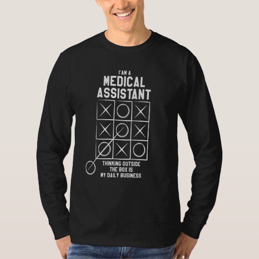 Ich bin ein medizinischer Assistent, der außerhalb T-Shirt (Vorderseite)