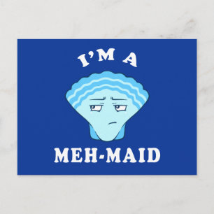 Ich bin ein Meh-Maid Postkarte