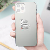 Ich bin ein Mensch Aufkleber (Telefon)