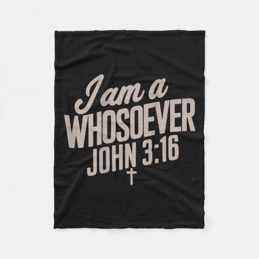 Ich bin ein Mensch, der Jesus, den kleinen Kleinki Fleecedecke (Vorderseite)