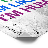 Ich bin ein Mensch wie du Poster (Ecke)