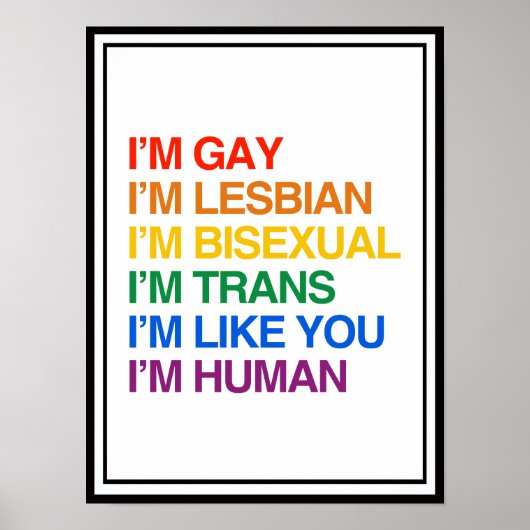 Ich bin ein Mensch wie du Poster (Vorne)