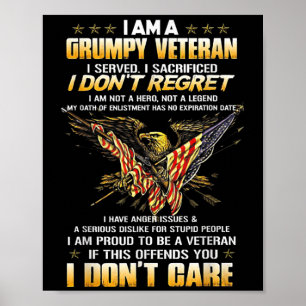Ich bin ein Mepy Veteran, den ich gedient habe, ic Poster
