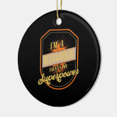 Ich bin ein Metallarbeiter Keramik Ornament (Links)
