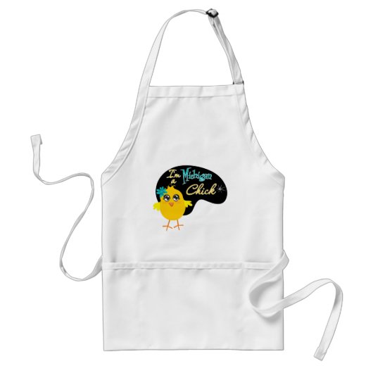 Ich bin ein Michigan Chick Schürze (Vorne)