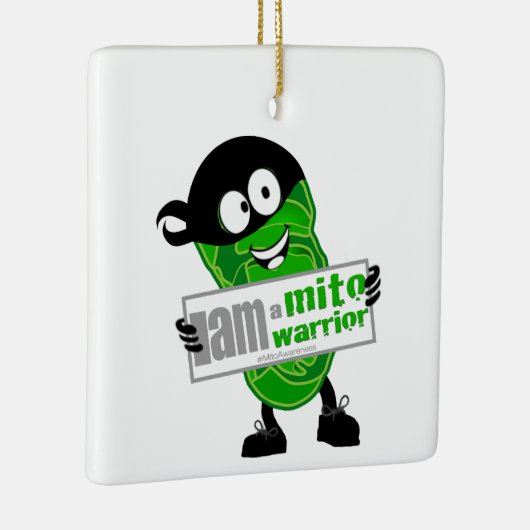 Ich bin ein Mito-Krieger Keramikornament (Rechts)